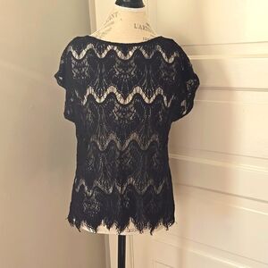 Eddie Bauer black lace shirt